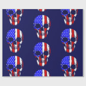 Skelett patriotisch geschenkpapier (Flach)