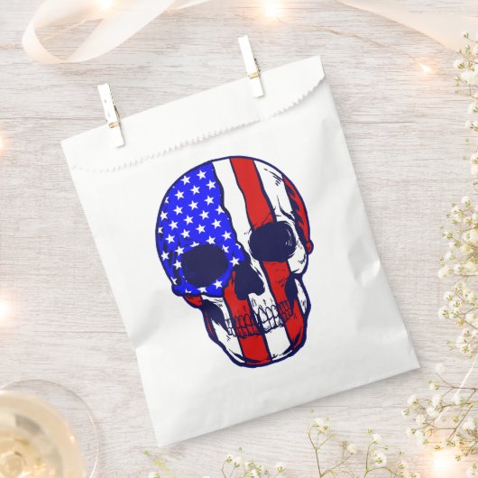 Skelett patriotisch geschenktütchen (Ausgeschnitten)