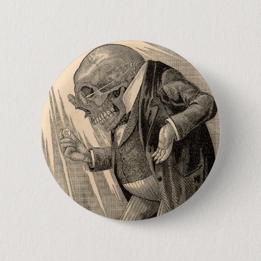Skelett-Penny Saver Button (Vorderseite)