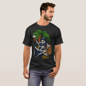 Skelett-Pirat-Partei T-Shirt (Vorne ganz)