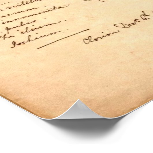 Skelett Poster (Ecke)