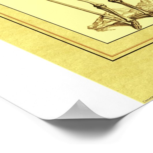 Skelett Poster (Ecke)