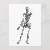 Skelett Postkarte (Vorderseite)