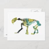 Skelett Postkarte (Vorne/Hinten)