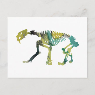 Skelett Postkarte