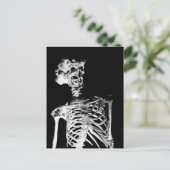Skelett Postkarte (Stehend Vorderseite)