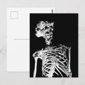 Skelett Postkarte (Vorne/Hinten)