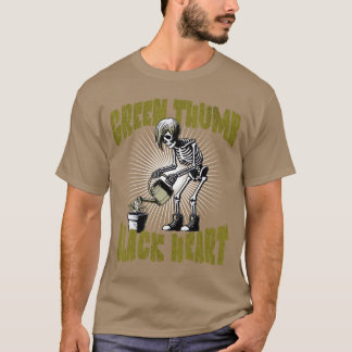 Skelett-Punk-Rock-Emo-Gärtner-Halloween-Gartenarbe T-Shirt