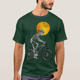 Skelett Radfahren Fahrrad Halloween Kostüm T-Shirt