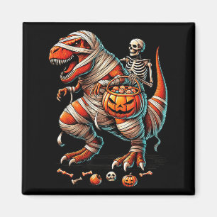 Skelett-Reit-Mumie-Dinosaurier-T-Rex-Kind-Junge-lu Magnet