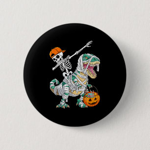Skelett Reiten Tanzender Dab Dinosaurier T Rex Hal Button