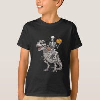 Skelett reitende Mumie Dinosaurier T Rex Halloween
