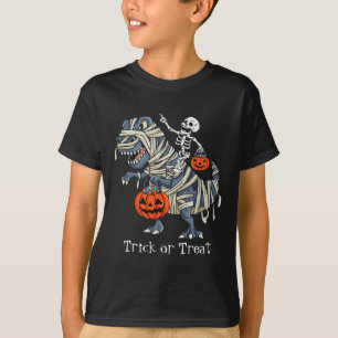 Skelett-Reitende-Mumie-Dinosaurier-T-Rex T-Shirt