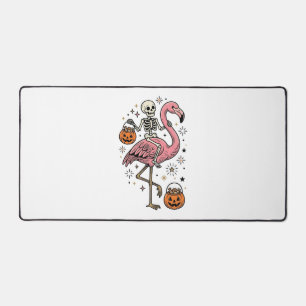Skelett Reitender Flamingo Halloween Süßigkeiten S Schreibtischunterlage