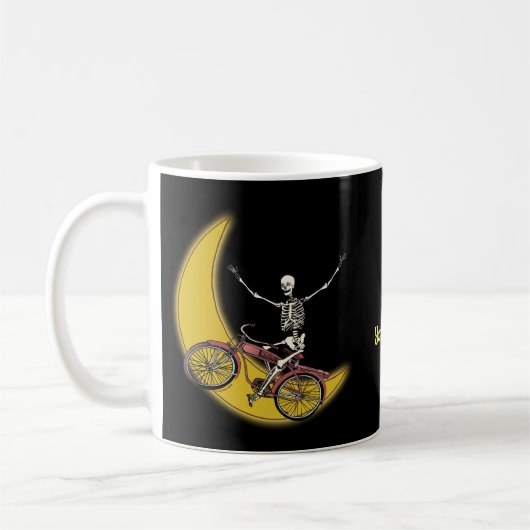 Skelett-Reitrad-Bechermug Kaffeetasse (Links)