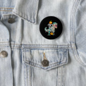 Skelett Riding Mummy Dinosaur T rex Halloween Pum Button (Beispiel)