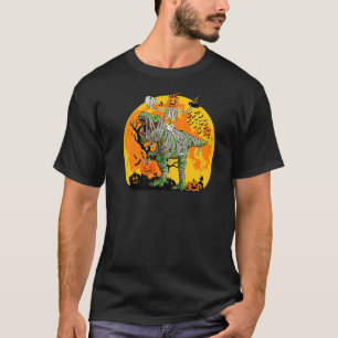 Skelett Riding Mummy Dinosaurier rex for Boys Kids T-Shirt