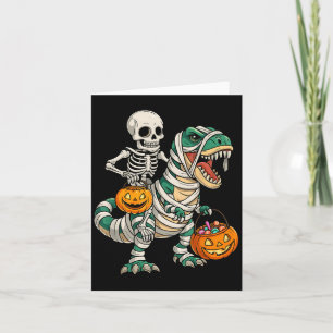 Skelett Riding Mummy Dinosaurier T Rex Kinder Jung Karte