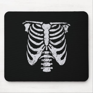Skelett Rippenkäfig Einfaches Halloween-Kostüm Rip Mousepad