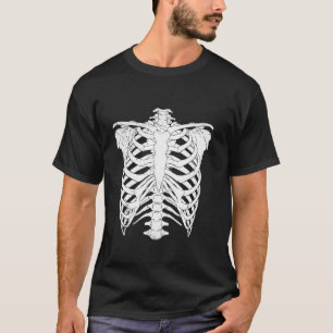 Skelett-Rippenkäfig-Grafik Grafik für Halloween Lo T-Shirt