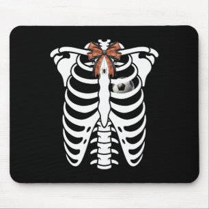 Skelett-Rippenkäfig-Halloween-Fußball-Kostüm Mousepad