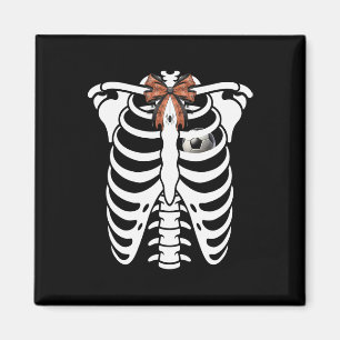 Skelett-Rippenkäfig-Halloween-Fußballkostüm Magnet