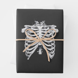 Skelett-Rippenkäfig-Halloween-Kostüm Geschenkpapier Set
