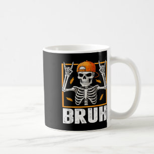 Skelett Rockt Auf Bruh Halloween Für Männer Jungen Kaffeetasse