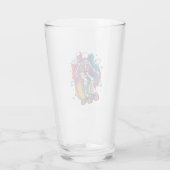 Skelett-Rollschuhläufer Glas (Rückseite)