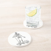 Skelett Sandstein Untersetzer (Seite)