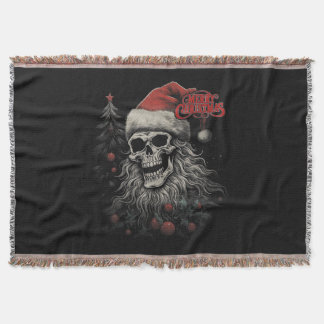 Skelett-Schädel Lustiges Frohe Weihnachten Santa P Decke