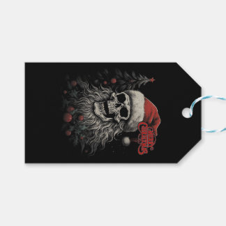 Skelett-Schädel Lustiges Frohe Weihnachten Santa P Geschenkanhänger