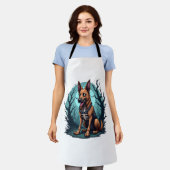Skelett Schäferhund Schürze (Getragen)