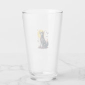 Skelett-Shiba-Schrei Glas (Rückseite)