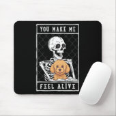 Skelett Sie fühlen Halloween Me Alive Mousepad (Mit Mouse)