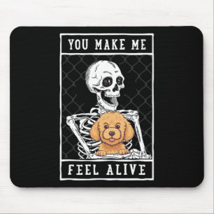 Skelett Sie fühlen Halloween Me Alive Mousepad