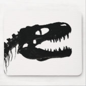 Skelett-Silhouette Dinosaurier Mousepad (Vorne)