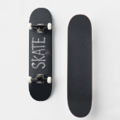 Skelett SKATE Horror Design Skateboard (Vorderseite)