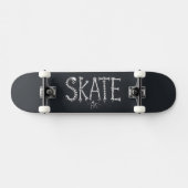 Skelett SKATE Horror Design Skateboard (Horizontal)