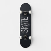 Skelett SKATE Horror Design Skateboard (Vorderseite)