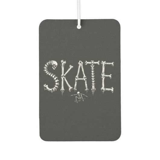 Skelett Skate Knochen Autolufterfrischer (Vorderseite)