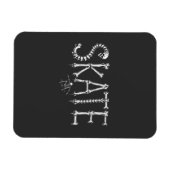 Skelett Skate Knochen Magnet (Horizontal)
