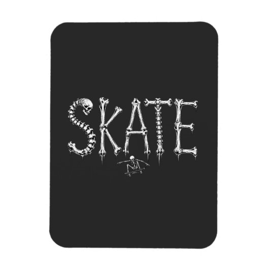 Skelett Skate Knochen Magnet (Vertikal)