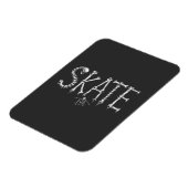 Skelett Skate Knochen Magnet (Linke Seite)