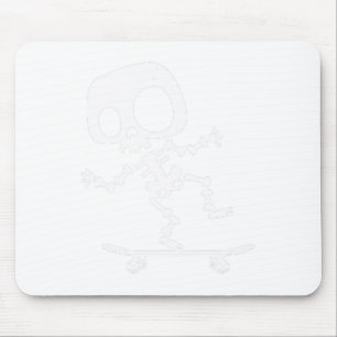 Skelett Skateboard Halloween Kostüm Spaß Skateboar Mousepad