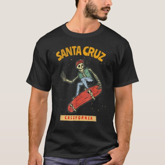 Skelett Skateboard Skateboard Skateboard Santa Cru T-Shirt (Vorderseite)