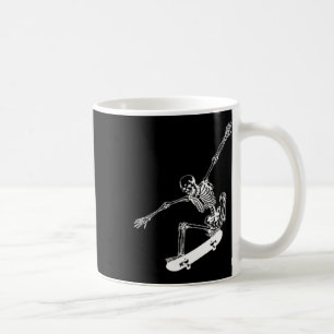 Skelett Skateboard Skull Halloween Skateboard Kaffeetasse