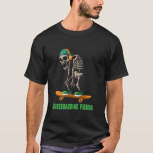 Skelett Skateboarding Florida America and USA Gif T-Shirt