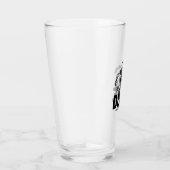 Skelett Skater Glas (Rechts)