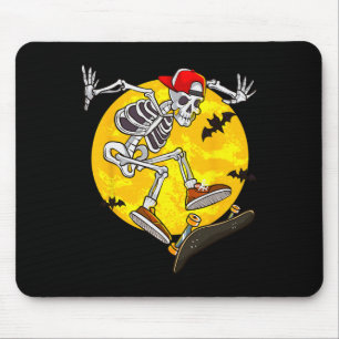 Skelett Skeleton Witziges Halloween Skate Mousepad